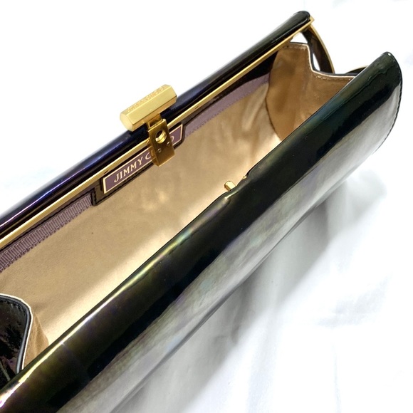 JIMMY CHOO Patent Leather Tube Clutch - Picture 13 of 17